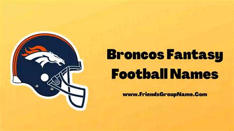 denver fantasy football names|fantasy football names for broncos.